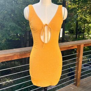 Montce Orange Shimmer Dress